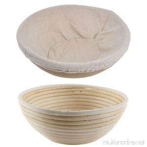 Durable Round Rattan Bread Proofing Basket Banneton Brotform Bowl Bread Proofing Proving Fermentation Baskets (L：20X8CM) - B07GFKTTNM